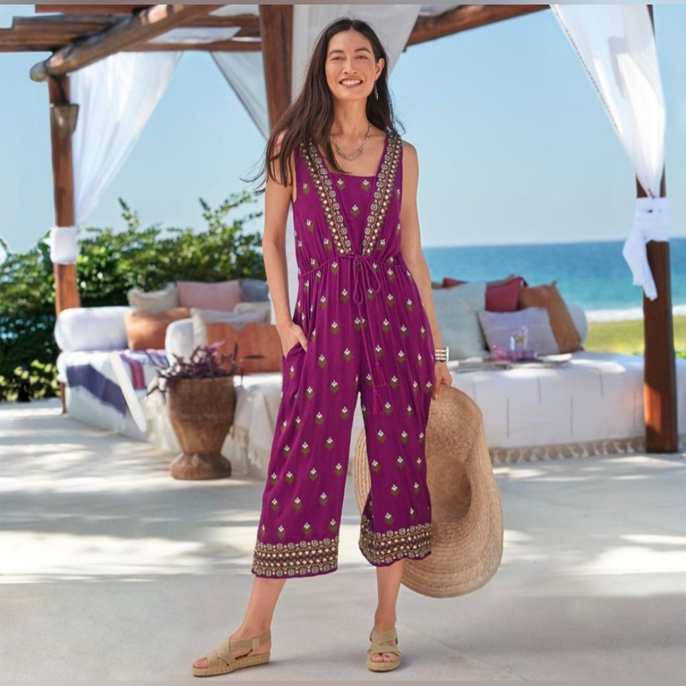 Sundance Amira Embroidered Jumpsuit